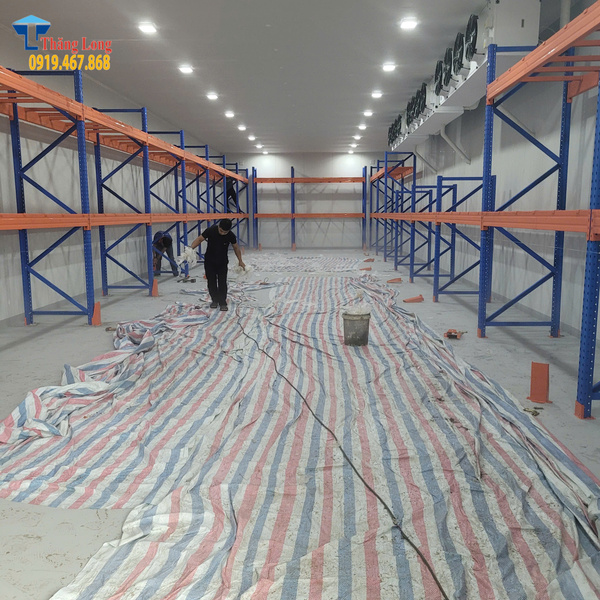 Lắp đặt kệ để pallet kho đông lạnh thủy sản tại Hiệp Bình - Tp. HCM