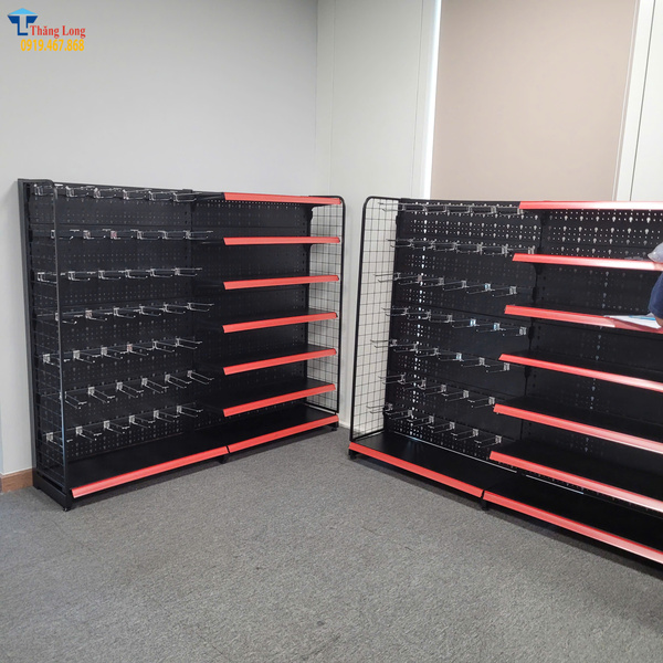 Dự án lắp đặt kệ tôn lỗ màu đen