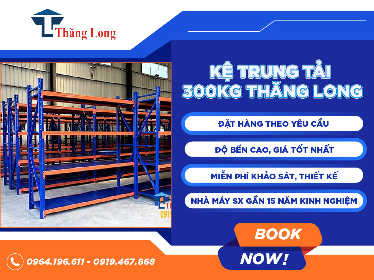 Kệ trung tải 300kg Thăng Long giá tốt