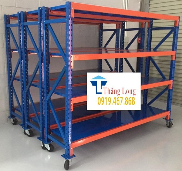 Kệ trung tải có bánh xe bền đẹp, giá tốt, lắp đặt toàn quốc