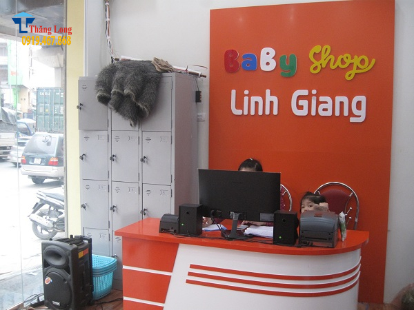 Lắp kệ siêu thị để hàng mẹ và bé tại Hà Đông