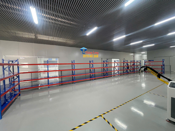 Lắp kệ trung tải 4 tầng trọng tải 500kg tại KCN Thái Hà - Ninh Bình