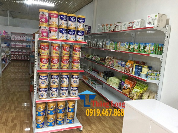 Cung cấp giá kệ siêu thị để hàng tạp hóa tại Quảng Trị