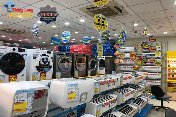 Kệ trưng bày điện máy | Giá kệ siêu thị điện máy đồ gia dụng Hanatech