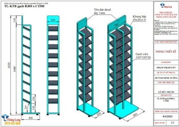 Cung cấp kệ trưng bày gạch ốp lát chất lượng, uy tín
